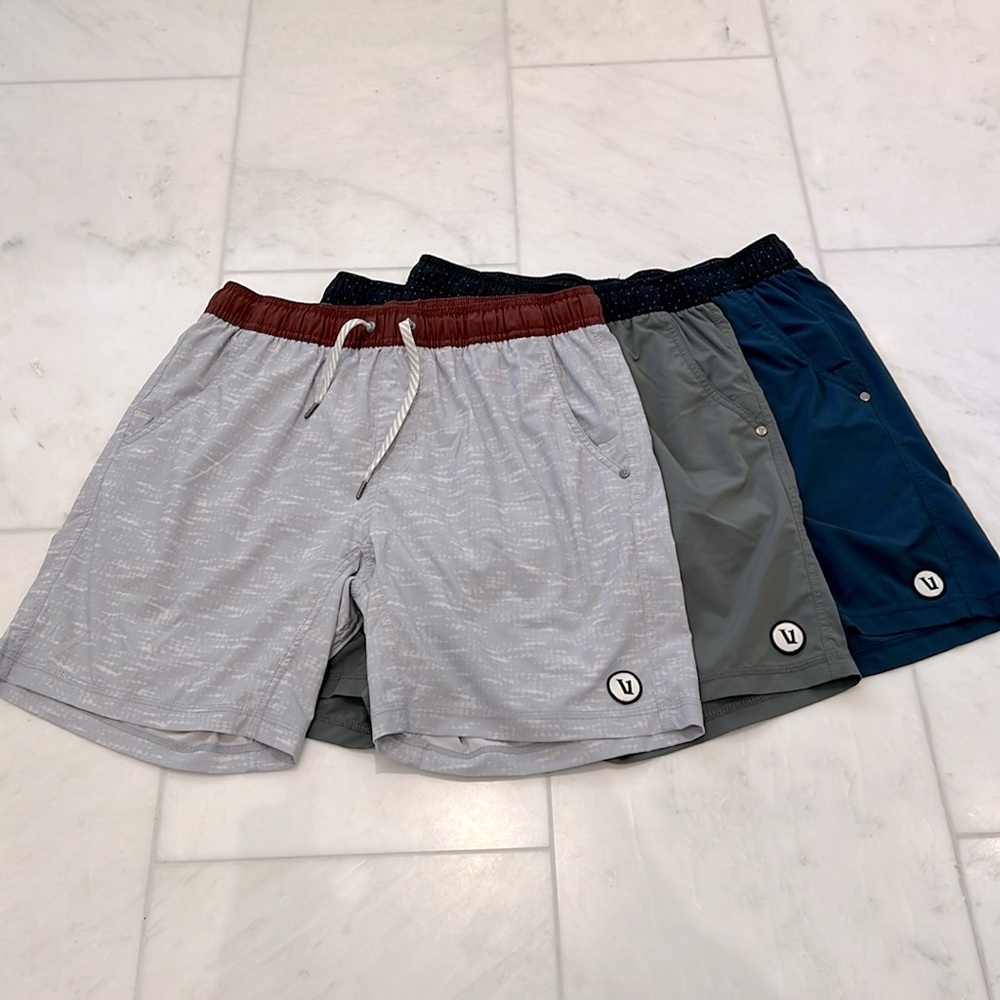 Vuori - Kore Short, 7.5” Inseam - Size Large - Lot of 3. See desc For Colors